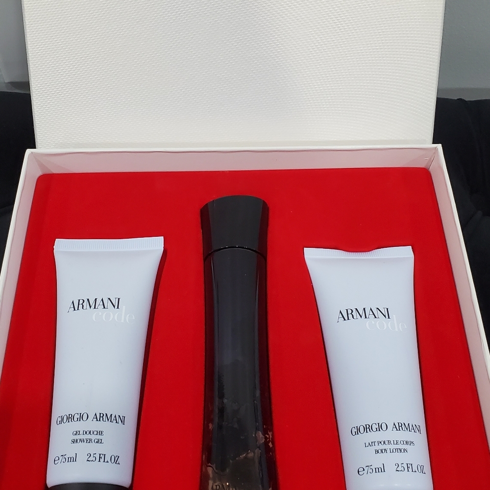 New in box Giorgio Armani code perfume set